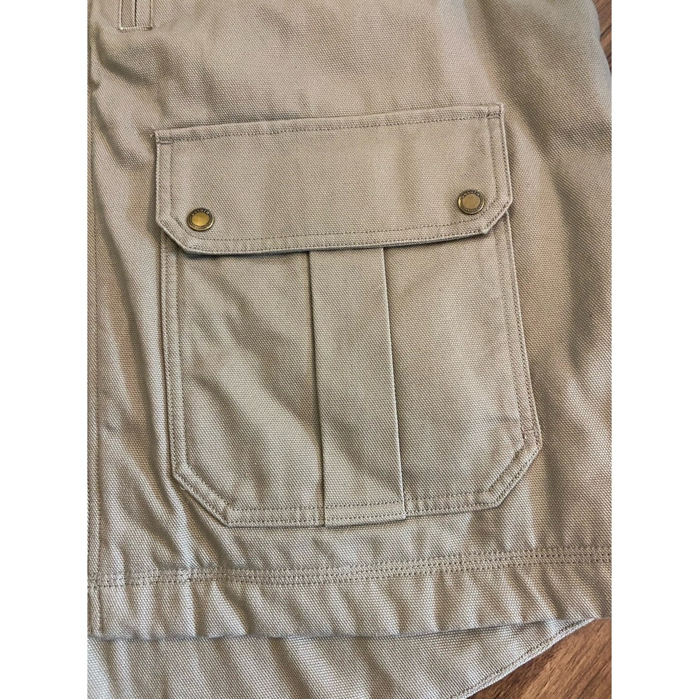 Duluth Trading Co Vest Mens XL Brown Iron Range Fire Hose Mock Neck Berber - Picture 3 of 8